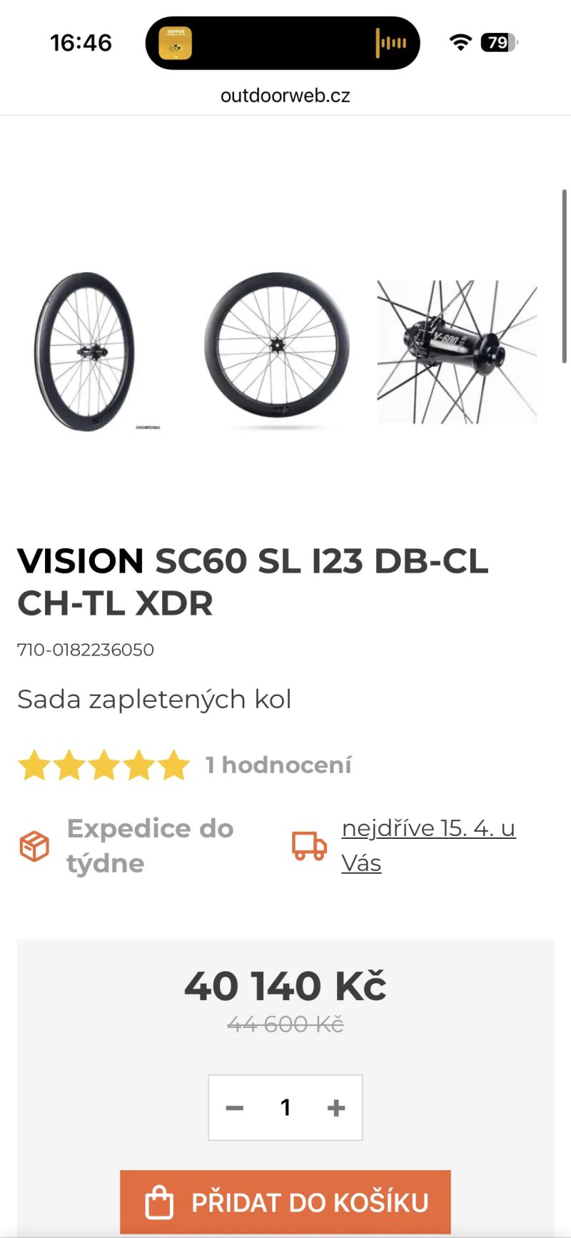 Prodám nové špičkové kola vision sc 60 🚀