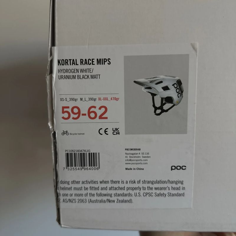 Přilba POC Kortal Race Mips Hydrogen White Large