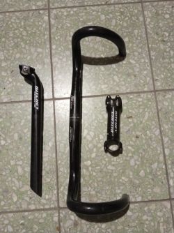 Prodám silniční karbonová řidítka Ritchey, představec Ritchey, sedlovka Ritchey