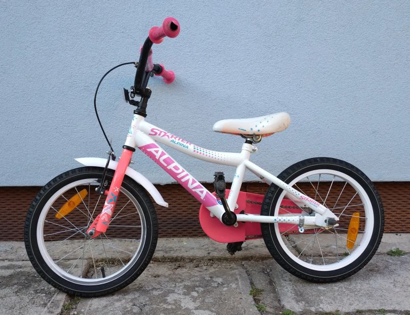 Dětské kolo růžové Alpina, 16''
