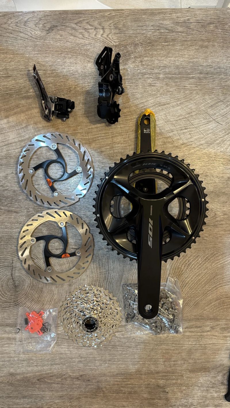 Kompletní sada Shimano 105 R7100 2x12 - nová, sundaná z kola