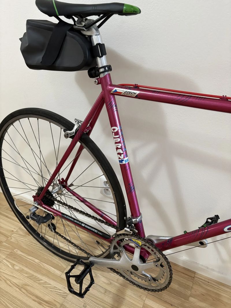 Retro silniční kolo Olpran — chromoly rám, Shimano, 56 cm