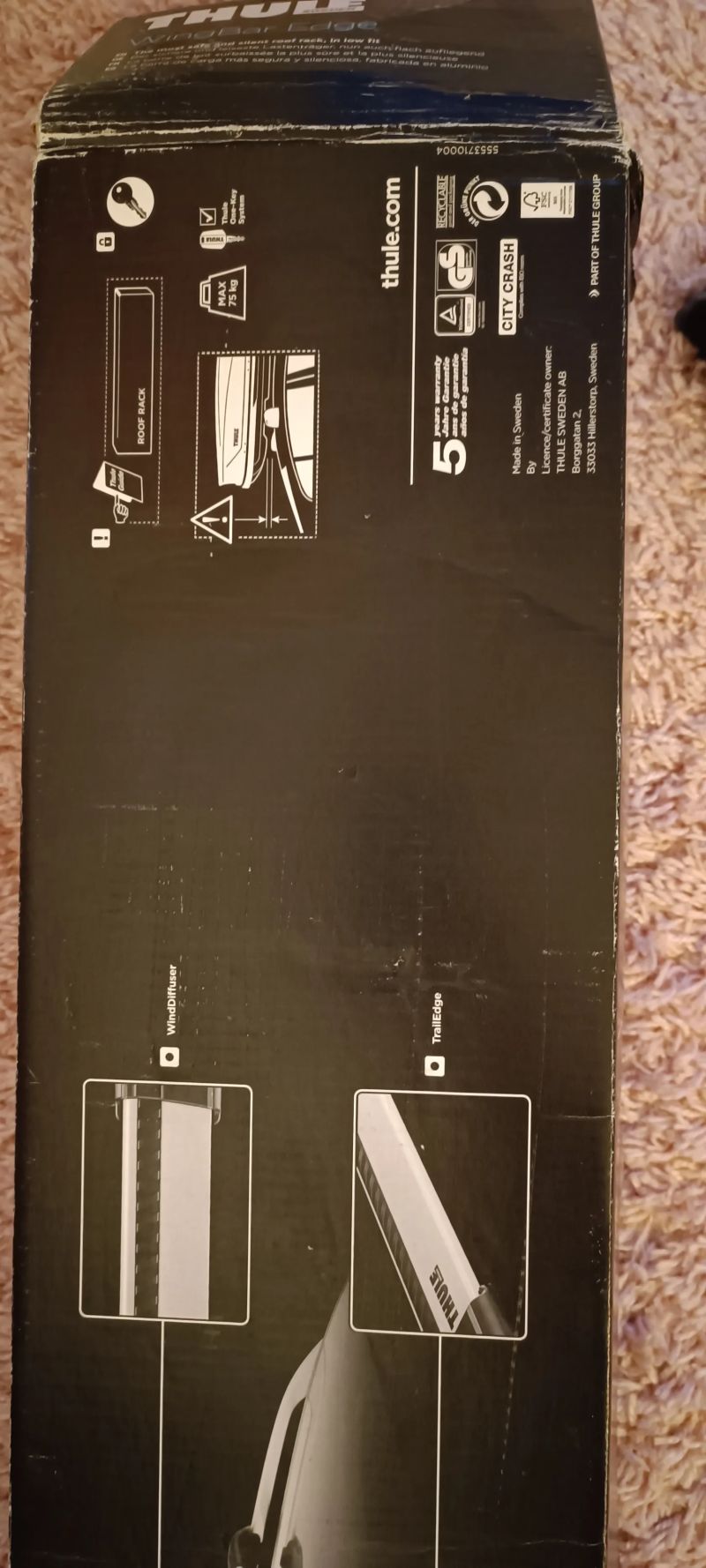 Thule wingbar edge 9584