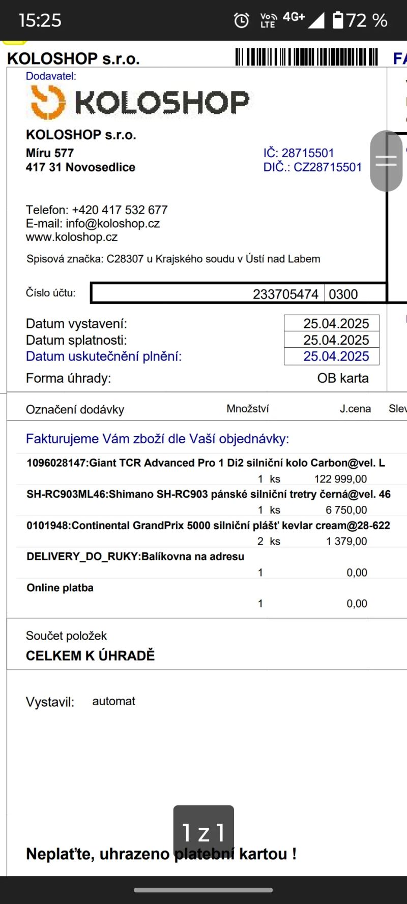 Giant TCR Advanced Pro 1 Disc