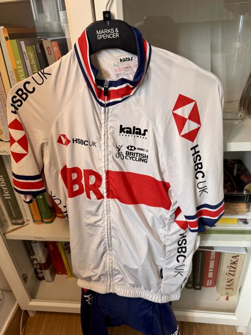 Kalas dres PRO | GBCT X9 BÍLÝ + Kraťasy se šlemi PRO MODRÉ