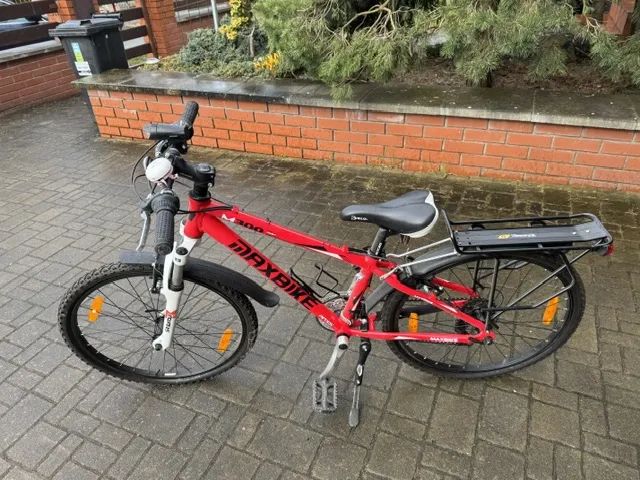 Dětské kolo 24" Maxbike – jako nové, blatníky, nosič