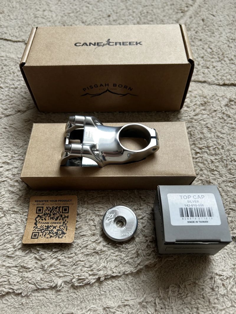 Představec Cane Creek GXC 50mm na 31,8mm, stříbrná