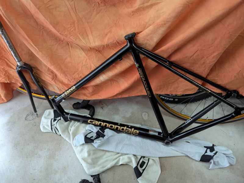 Cannondale Saeco CAAD3 silniční rám s vidlicí Slice