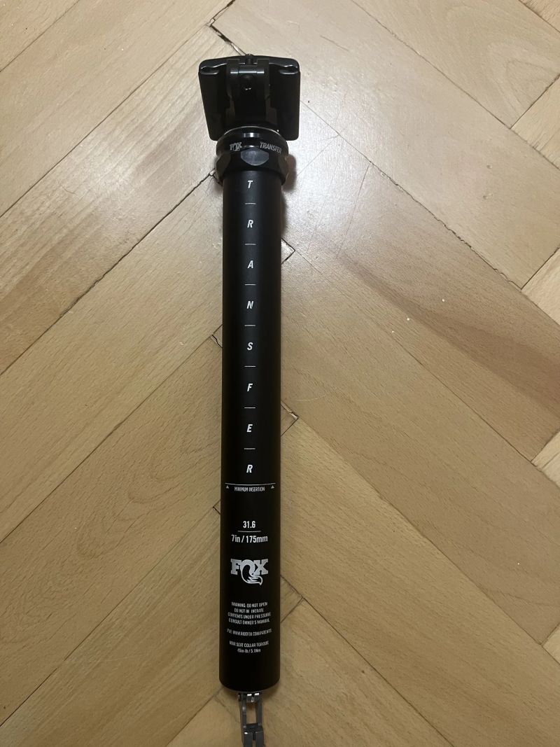Fox transfer 175 mm / 31.6 - nová teleskopická sedlovka