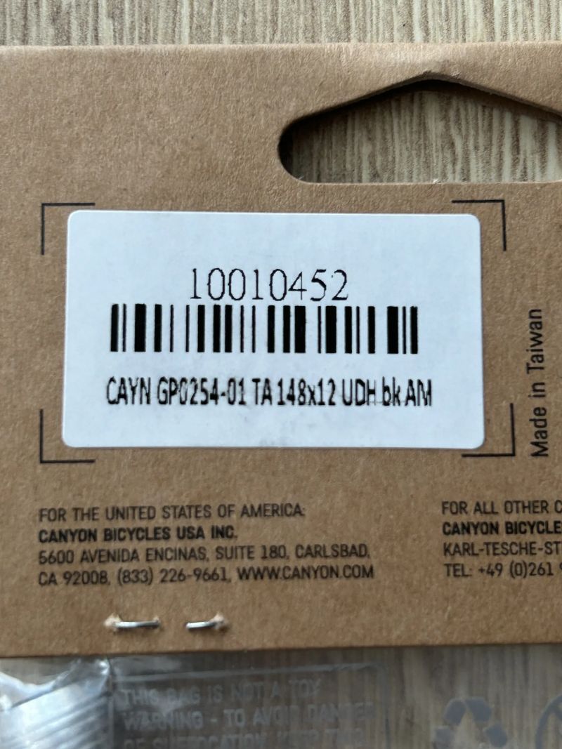 Zadní pevná osa Canyon 12x148mm