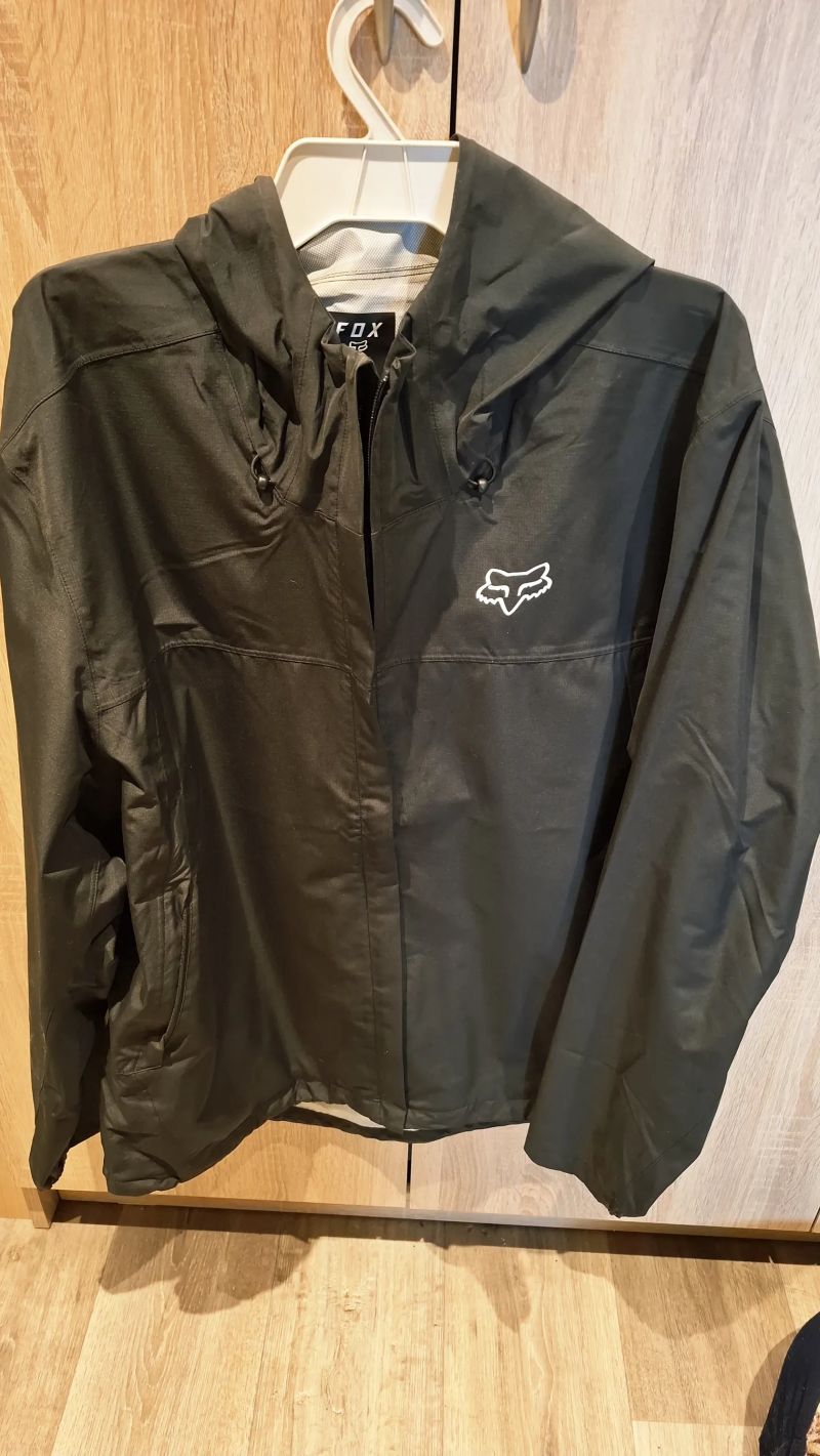 Pánská Cyklistická Bunda FOX Ranger 2.5L Water černá 2XL