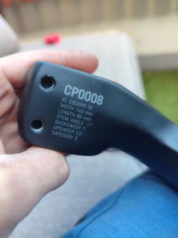 Canyon XC kokpit Carbon 80mm/17° CP0008