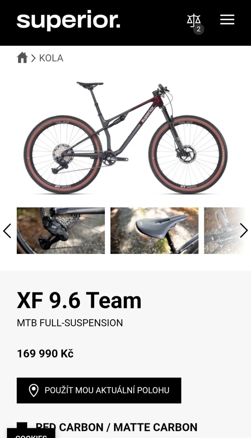 MTB Superior Superior XF 9.6 Team (L) Nové, záruka 11/2027.TOP krásné kolo.