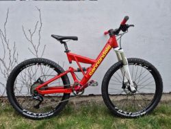 Celoodpružené kolo Cannondale, vel.S, převody 1x10