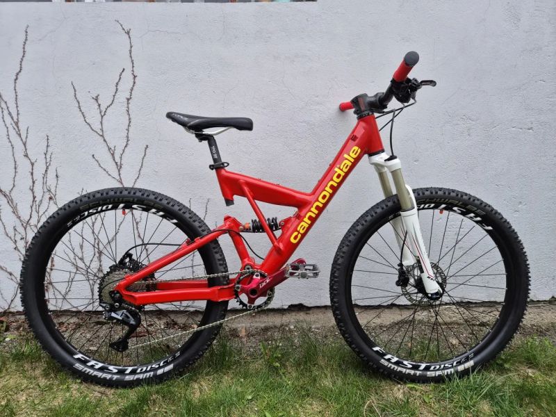 Celoodpružené kolo Cannondale, vel.S, převody 1x10