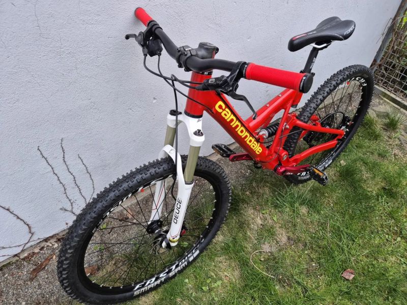 Celoodpružené kolo Cannondale, vel.S, převody 1x10