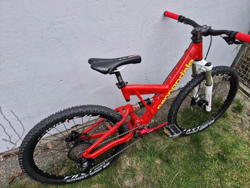 Celoodpružené kolo Cannondale, vel.S, převody 1x10