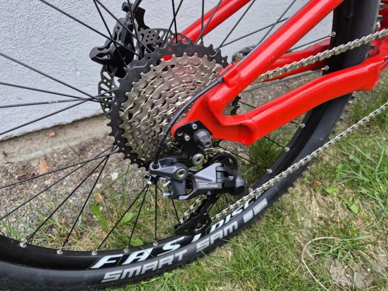 Celoodpružené kolo Cannondale, vel.S, převody 1x10