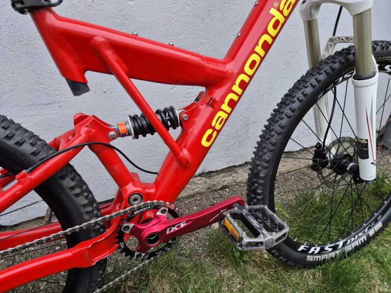 Celoodpružené kolo Cannondale, vel.S, převody 1x10