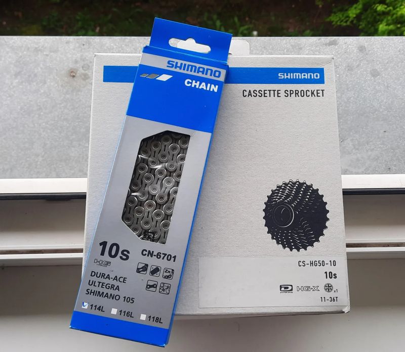 Shimano kazeta CS-HG50 10S + řetěz CN6701