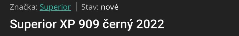 Superior Superior xp 909 2022