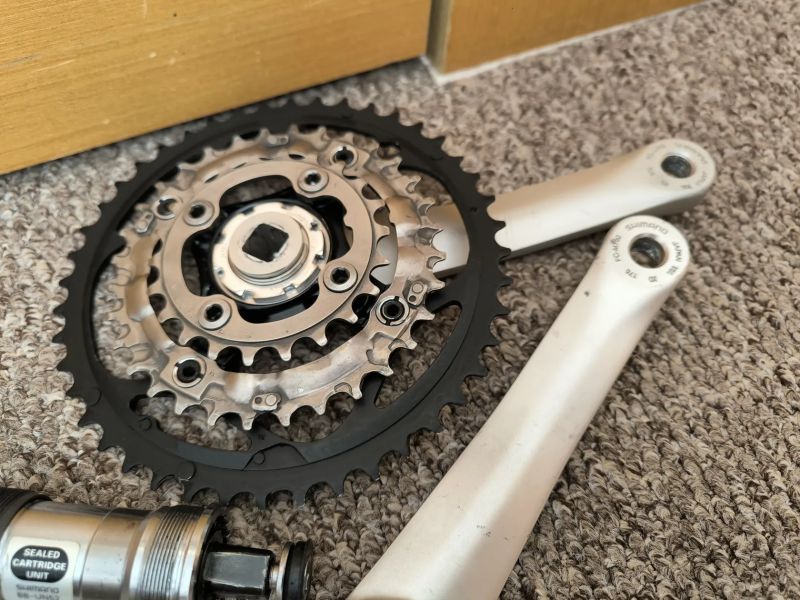 Shimano Deore XT M750 kliky s osou