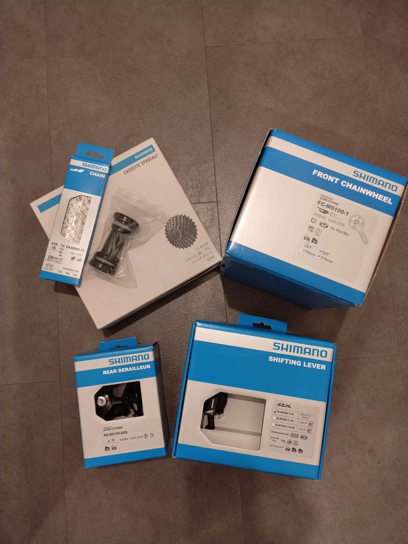 nova sada Shimano Deore 1x11 + packeta ZDARMA