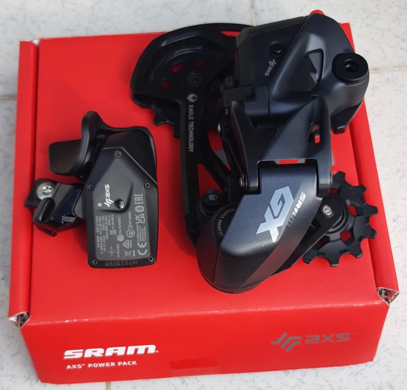 SRAM GX Eagle AXS (přehazovačka + řazení + nabíječka) – nejeté