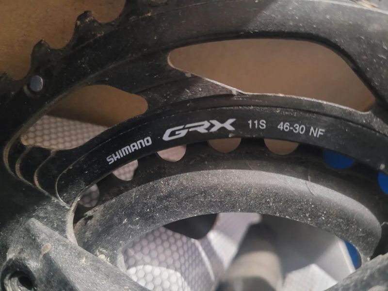 Shimano GRX FC-RX600 kliky 2x11 sp. s převodníky 46/30 zubů 165mm