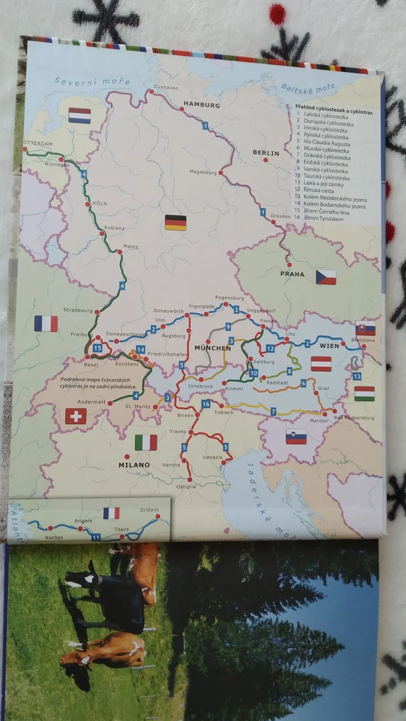 kniha Cyklostezky Evropy, nová