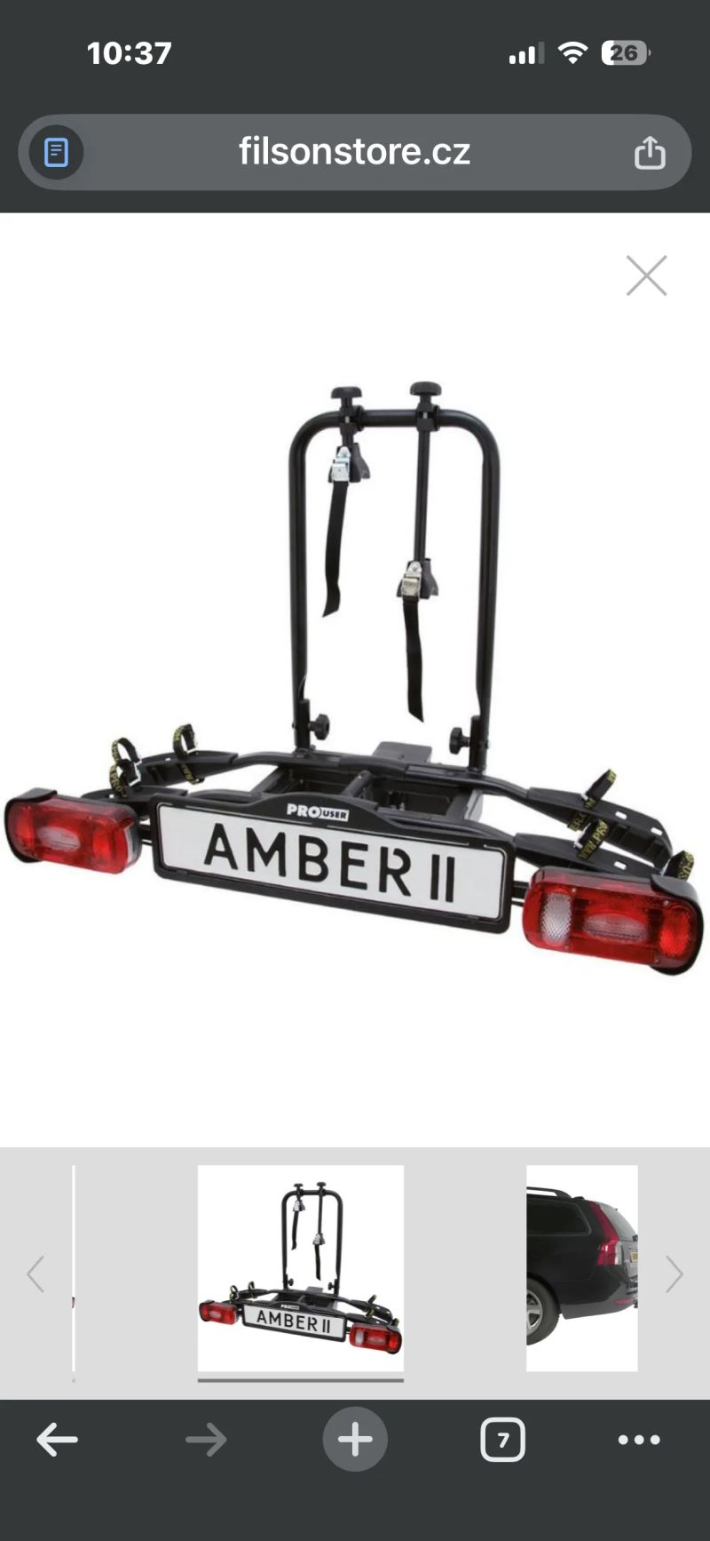 Prodám nosič na 2 kola Pro User Amber II