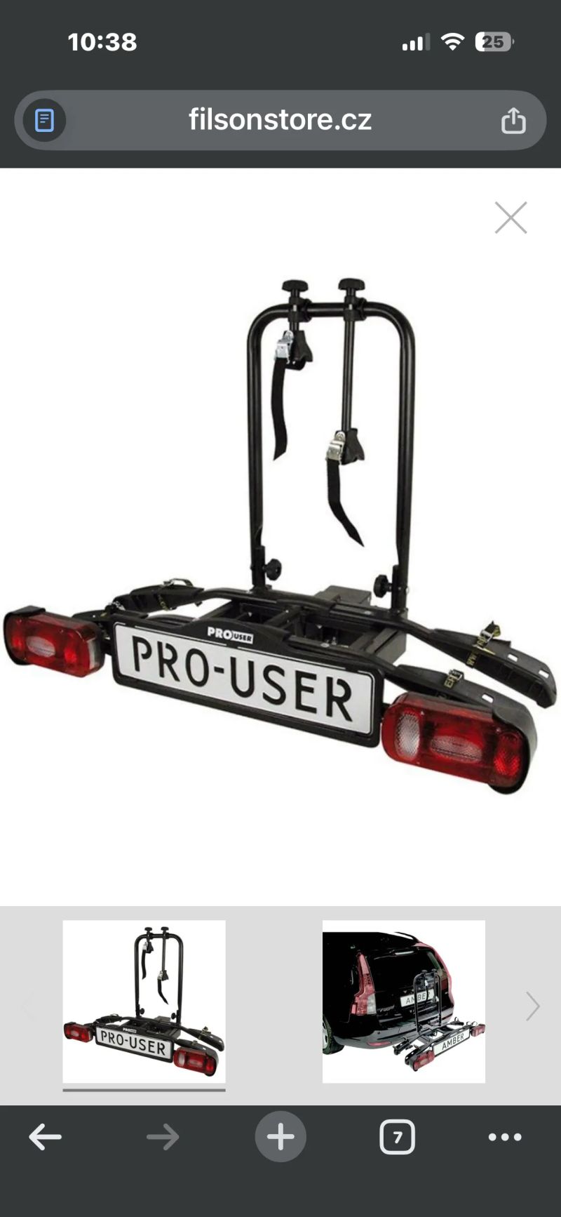 Prodám nosič na 2 kola Pro User Amber II