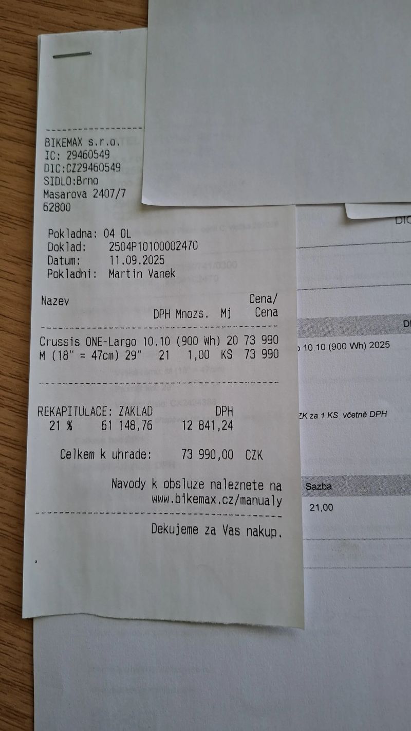  Crussis One-Largo 10.10 (900 Wh) 2025