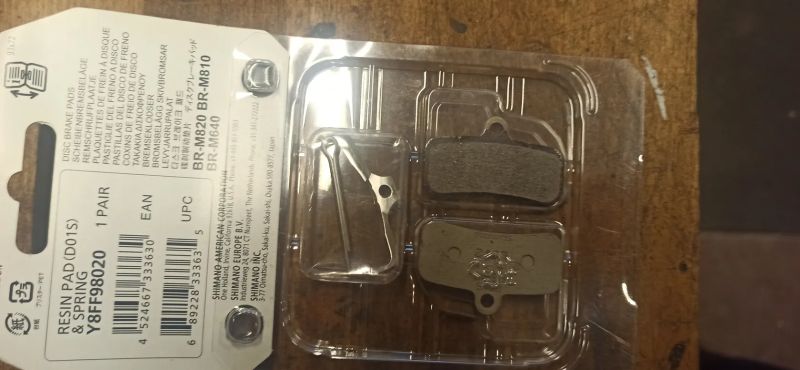 Polymerové destičky Shimano D01S 2 páry 