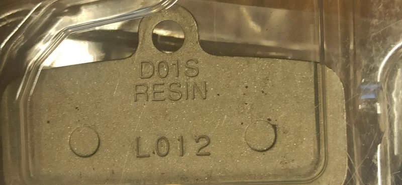 Polymerové destičky Shimano D01S 2 páry 