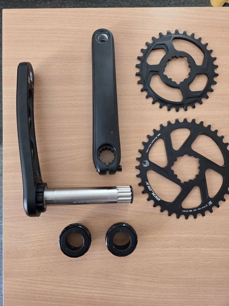 Kliky Prowheel MPX-11 (170 mm) + středové složení + převodník dle výběru