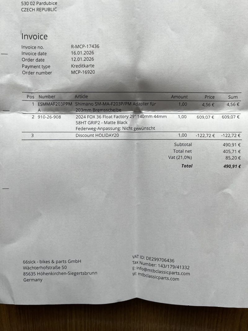 Vidlice FOX 36 Float Factory 29" | 140mm