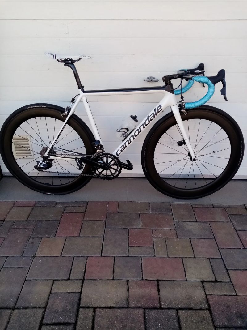 Cannondale SuperSix Evo Hi-Mod Carbon, Sram Red eTap. vel. M (170-180cm), jen 6,4 kg 