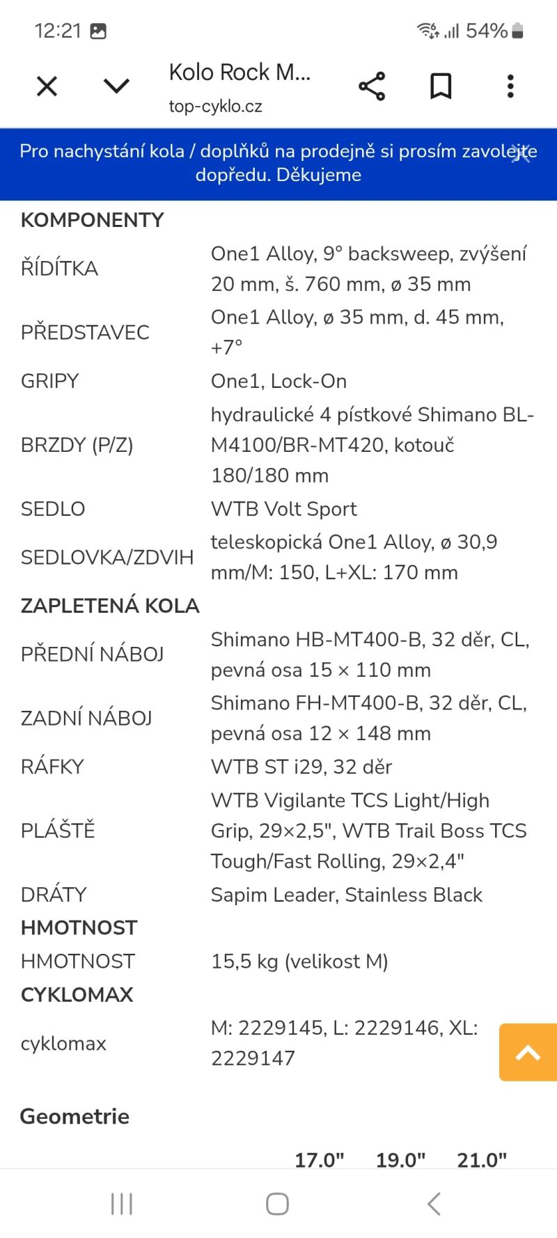 Rock Machine Blizzard 30-29