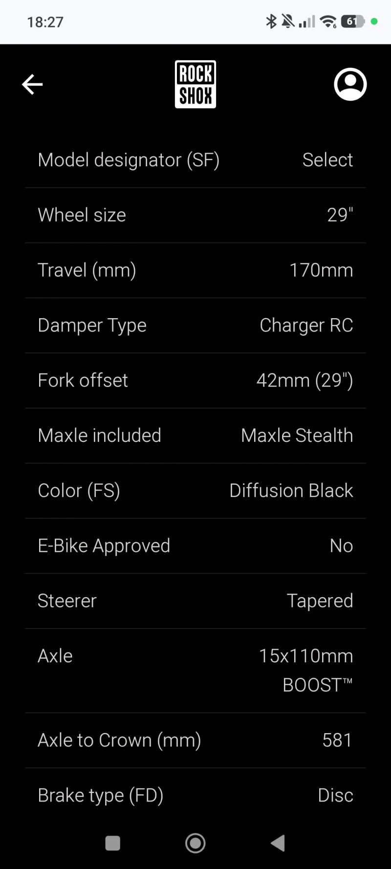 Vidlice Rock Shox Lyrik select