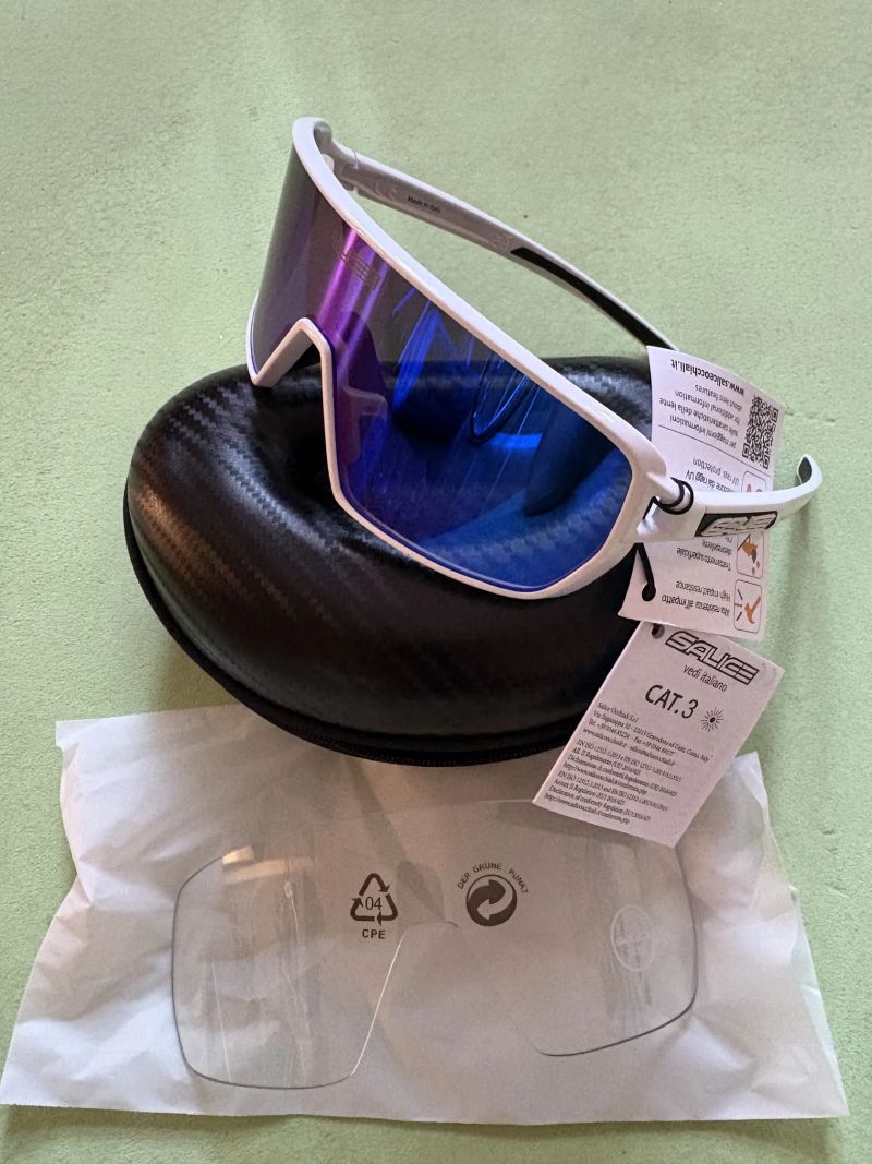 Brýle Salice 028RW bílé/modrá skla