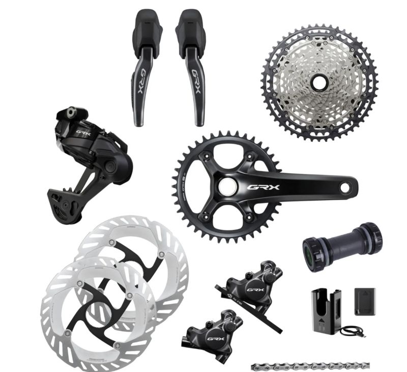 Shimano GRX Di2 1x12 (827) + 105 / Ultegra / Dura-Ace Di2 – nové sadyShimano GRX Di2 1x12 (827) + 10