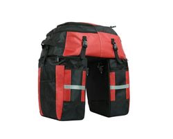  Rhinowalk brašna 3v1 na kolo na zadní nosič 75L červená, zelená nebo černá barva 