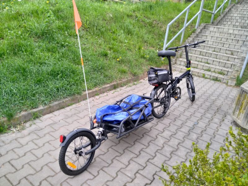 Skládačka Tern Link C8 s přívěsem 