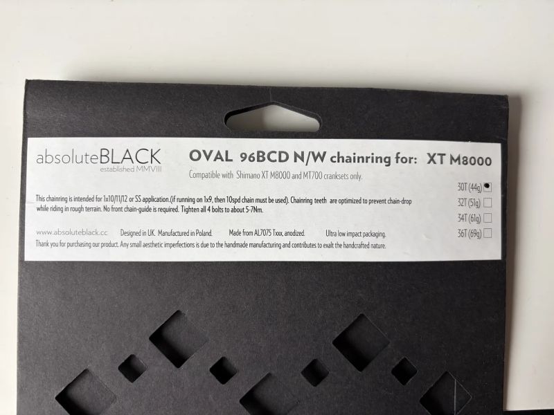 OVAL 96BCD N/W pro XT, SLX, XTR