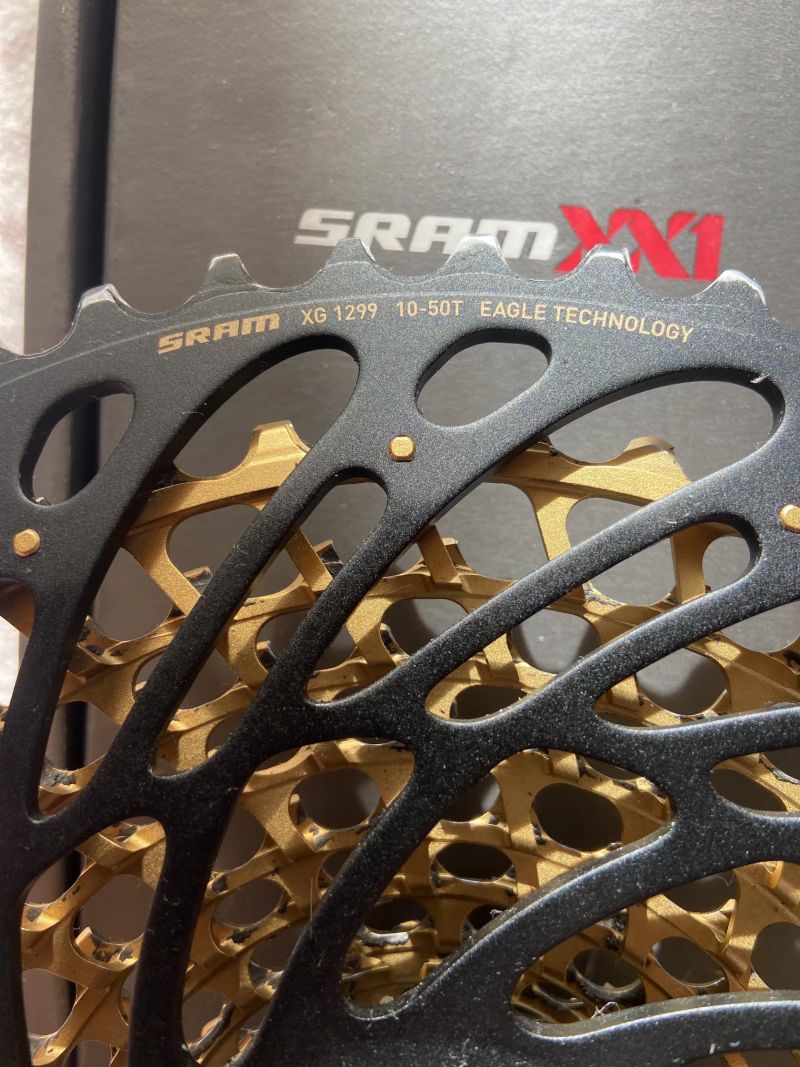 KAZETA SRAM EAGLE XX1 GOLD 10-50 KRÁTCE JETÁ