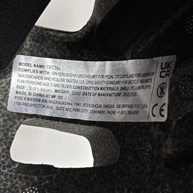 Přilba POC Tectal Uranium Black Matt size S