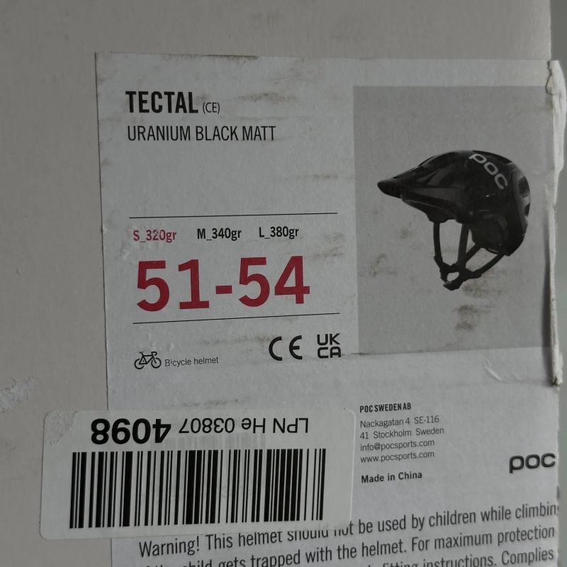 Přilba POC Tectal Uranium Black Matt size S