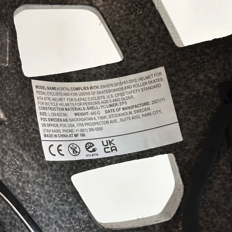 Cyklistická helma POC Kortal Hydrogen White Matt vel. Large