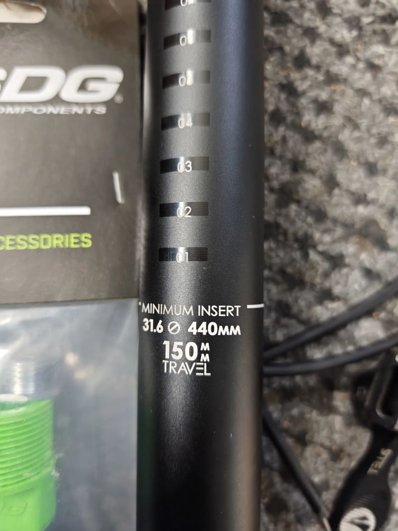 Sedlovka SDG 150mm, 31.6mm